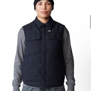 Mountain Hardwear Dolores Insulated Flannel Vest - Women's size. XL Black